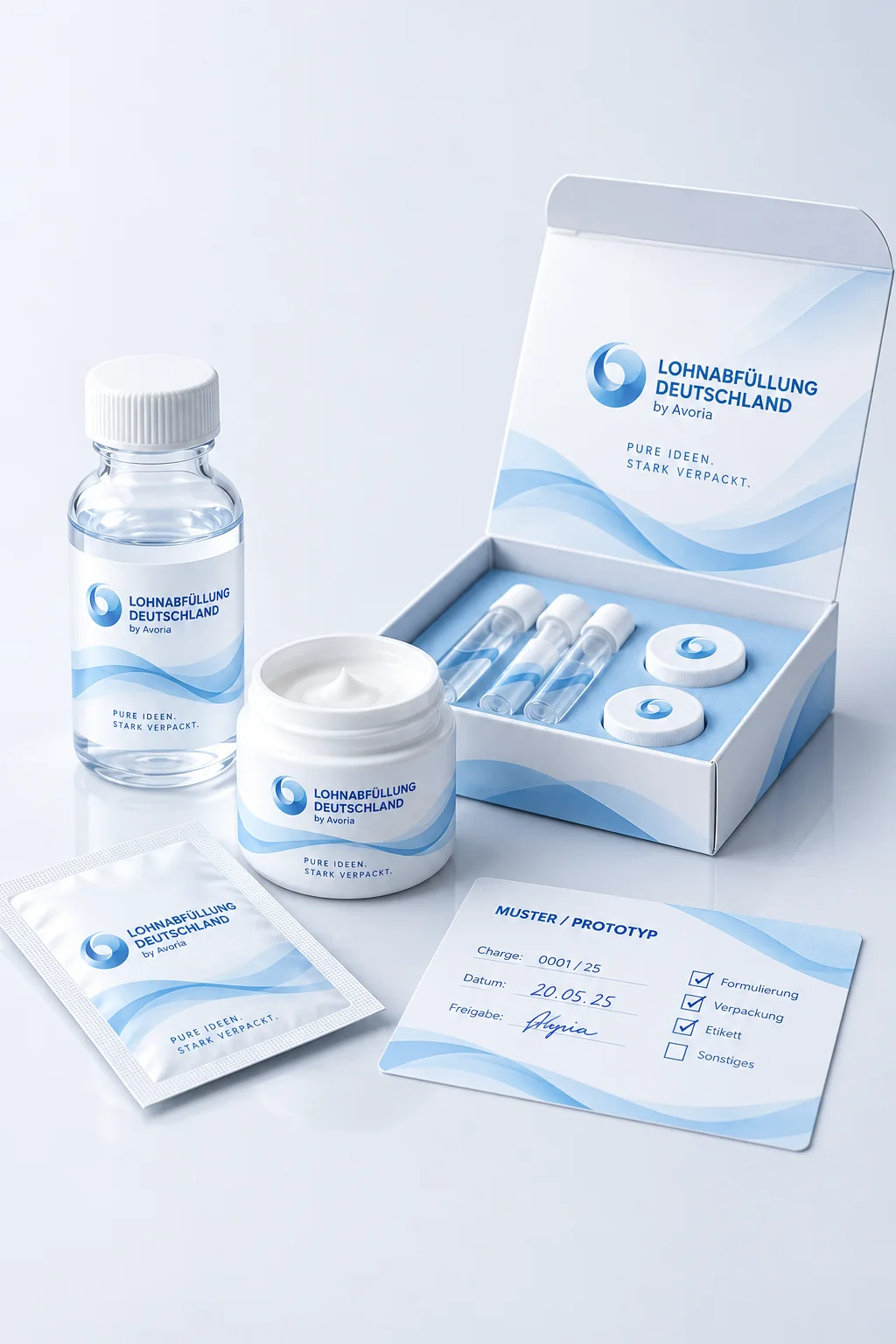 Review and sampling of a powder project